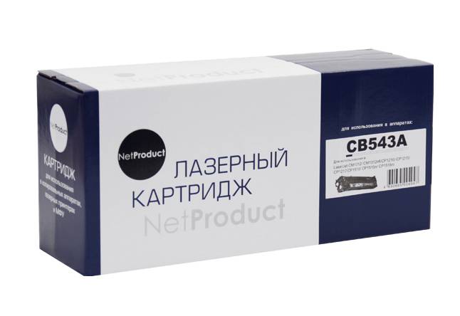 Картридж NetProduct (N-CB543A) для HP CLJ CM1300/CM1312/CP1210/CP1215, M, 1,5K — для бизнеса и офиса Картридж NetProduct (N-CB543A) для HP CLJ CM1300/CM1312/CP1210/CP1215, M, 1,5K — для бизнеса и офиса