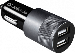 Defender Автомобильное ЗУ UCA-21 2USB, 5V/2.1A Defender UCA-21 2USB, 5V/2.1A