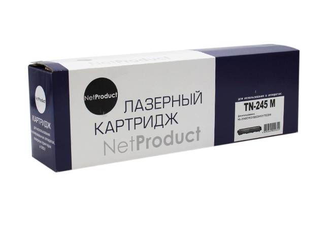 Тонер-картридж NetProduct (N-TN-245M) для Brother HL-3140CW/3150CDW/3170CDW, M, 2,2K — для бизнеса и офиса Тонер-картридж NetProduct (N-TN-245M) для Brother HL-3140CW/3150CDW/3170CDW, M, 2,2K — для бизнеса и офиса