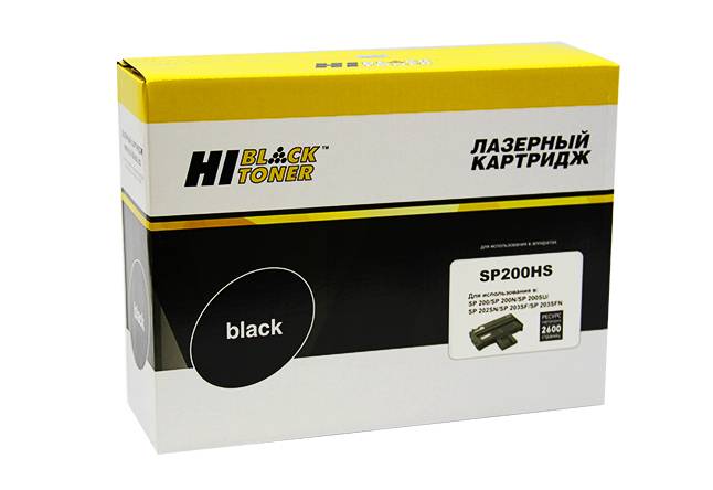Картридж Hi-Black (HB-SP200HS) для Ricoh Aficio SP 200N/SP202SN/SP203SFN, 2,6K — для бизнеса и офиса Картридж Hi-Black (HB-SP200HS) для Ricoh Aficio SP 200N/SP202SN/SP203SFN, 2,6K — для бизнеса и офиса