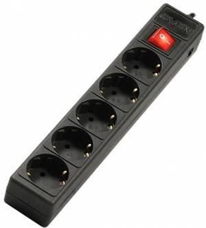 Фильтр  SVEN   Optima Base 3,0 м (5 розеток) черный SVEN Optima Base (3 м, 5 розеток)