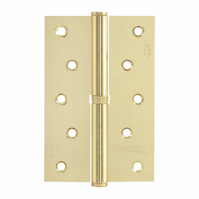 Петля левая/правая 750-5' STD (120*80*2,5) без колп. золото левая — для бизнеса и офиса Петля левая/правая 750-5' STD (120*80*2,5) без колп. золото левая — для бизнеса и офиса