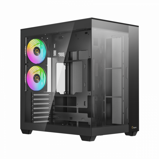 Корпус ПК без блока питания Ocypus Delta-C74-BKD200XX-GL — для бизнеса и офиса Корпус ПК без блока питания Ocypus Delta-C74-BKD200XX-GL — для бизнеса и офиса