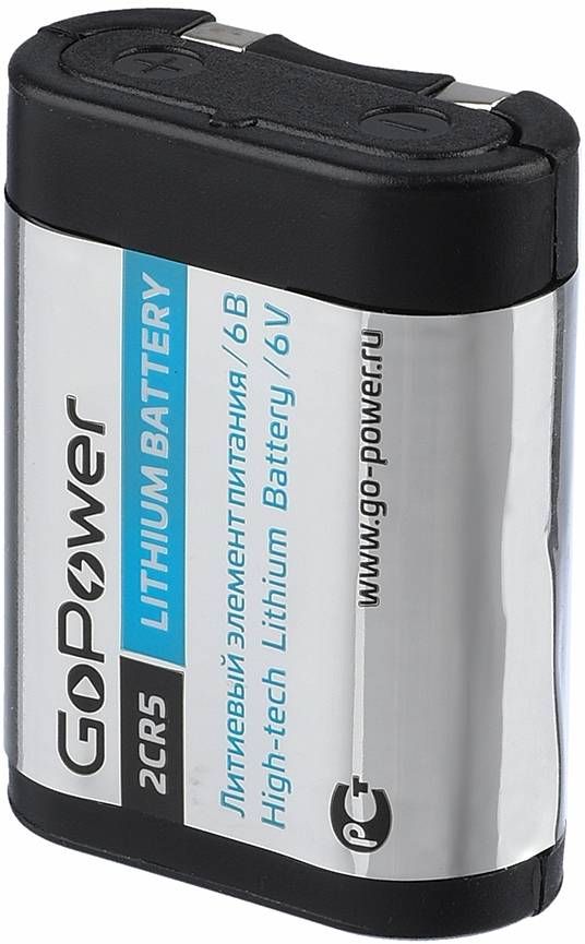 Батарейка GoPower 2CR5 BL1 Lithium 6V (6203) (1/14/168) (1 шт.) GoPower 00-00023062 — для бизнеса и офиса Батарейка GoPower 2CR5 BL1 Lithium 6V (6203) (1/14/168) (1 шт.) GoPower 00-00023062 — для бизнеса и офиса