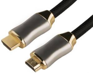 Greenconnect Кабель 1.0m HDMI версия 2.0, HDR 4:2:2, Ultra HD, 4K 60 fps 60Hz/5K*30Hz, 3D, AUDIO, 18.0 Гбит/с, 28/28 AWG, OD7.3mm, тройной экран, черный нейлон, DELUX, GCR-51280 Greenconnect HDMI (m) - HDMI (m) 1м