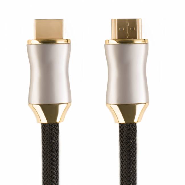 Greenconnect Кабель 1.0m HDMI версия 2.0, HDR 4:2:2, Ultra HD, 4K 60 fps 60Hz/5K*30Hz, 3D, AUDIO, 18.0 Гбит/с, 28/28 AWG, OD7.3mm, тройной экран, черный нейлон, DELUX, GCR-51280 Greenconnect HDMI (m) - HDMI (m) 1м — для бизнеса и офиса