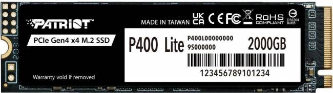 Накопитель SSD Patriot P400LP2KGM28H — для бизнеса и офиса Накопитель SSD Patriot P400LP2KGM28H — для бизнеса и офиса