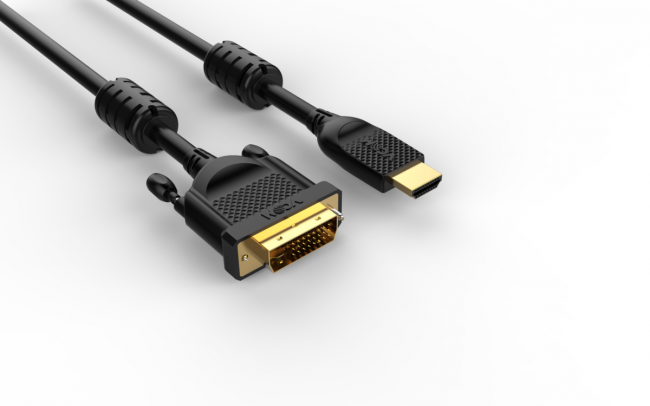 Кабель HDMI AM/DVI(24+1)M, 5м, CU, 1080P@60Hz, 2F, VCOM <CG484G-5M> VCOM HDMI (m) - DVI-D (m) — для бизнеса и офиса Кабель HDMI AM/DVI(24+1)M, 5м, CU, 1080P@60Hz, 2F, VCOM <CG484G-5M> VCOM HDMI (m) - DVI-D (m) — для бизнеса и офиса