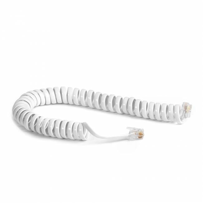 Greenconnect Телефонный шнур витой для трубки 3m, RJ9 4P4C (джек) белый, GCR-TPC4P4C-3.0m Greenconnect RJ9 - RJ9 3м — для бизнеса и офиса Greenconnect Телефонный шнур витой для трубки 3m, RJ9 4P4C (джек) белый, GCR-TPC4P4C-3.0m Greenconnect RJ9 - RJ9 3м — для бизнеса и офиса