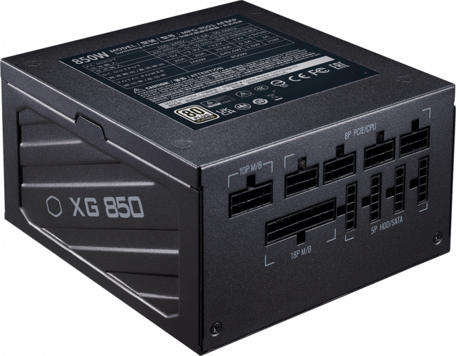 Блок питания 850Вт Cooler Master XG850 Platinum — для бизнеса и офиса Блок питания 850Вт Cooler Master XG850 Platinum — для бизнеса и офиса