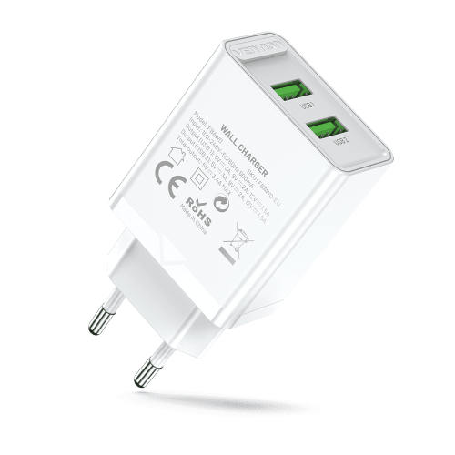 Сетевое зарядное устройство Vention на 2 порта USB (A+A) QC 3.0 Белый Vention FBAW0-EU — для бизнеса и офиса Сетевое зарядное устройство Vention на 2 порта USB (A+A) QC 3.0 Белый Vention FBAW0-EU — для бизнеса и офиса