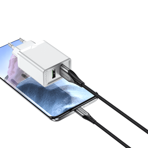 Сетевое зарядное устройство Vention на 2 порта USB (A+A) QC 3.0 Белый Vention FBAW0-EU — для бизнеса и офиса Сетевое зарядное устройство Vention на 2 порта USB (A+A) QC 3.0 Белый Vention FBAW0-EU — для бизнеса и офиса