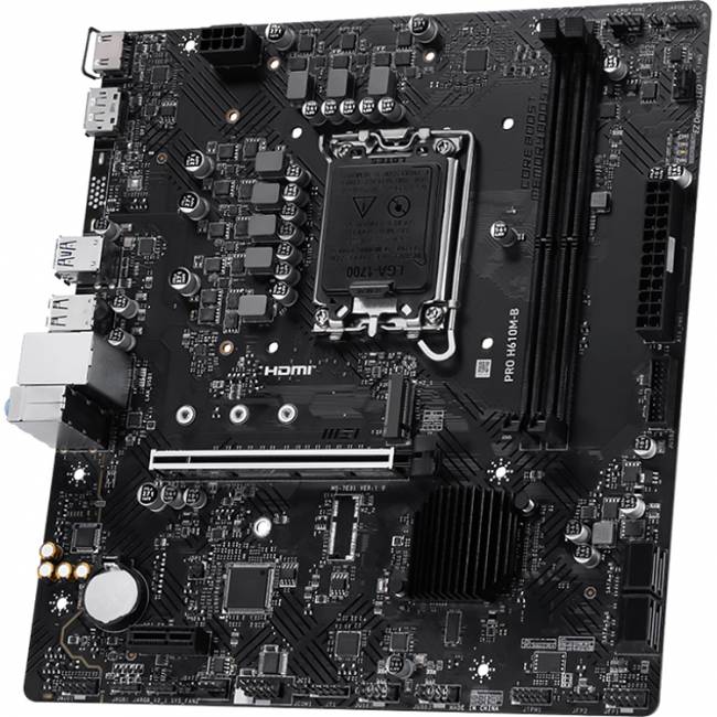 Материнская плата MSI PRO H610M-B — для бизнеса и офиса Материнская плата MSI PRO H610M-B — для бизнеса и офиса