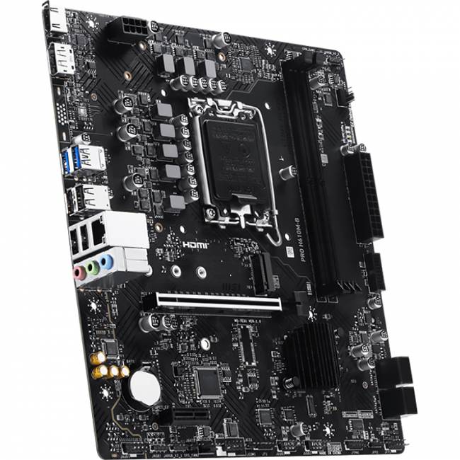 Материнская плата MSI PRO H610M-B — для бизнеса и офиса Материнская плата MSI PRO H610M-B — для бизнеса и офиса