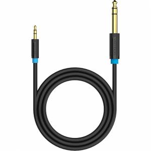 Кабель Vention аудио Jack 6,5 mm M/ 3,5 M - 3 м Кабель Vention jack 6.5 mm(m)/mini jack 3.5 mm(m) - 3 м (BABBI)