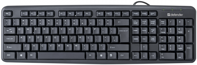 Defender Проводная клавиатура Element HB-520 USB RU,черный,полноразмерная USB Defender Element HB-520 USB — для бизнеса и офиса Defender Проводная клавиатура Element HB-520 USB RU,черный,полноразмерная USB Defender Element HB-520 USB — для бизнеса и офиса