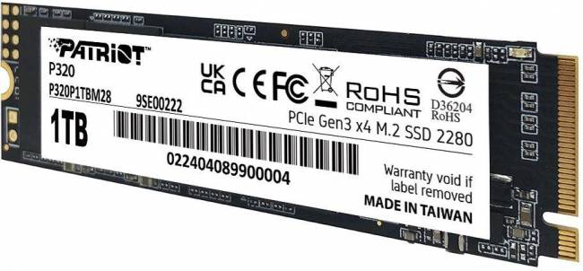Накопитель SSD Patriot P320P1TBM28 — для бизнеса и офиса Накопитель SSD Patriot P320P1TBM28 — для бизнеса и офиса