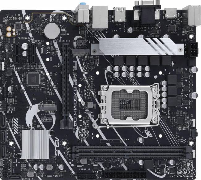 Материнская плата ASUS PRIME B760M-K D4 — для бизнеса и офиса Материнская плата ASUS PRIME B760M-K D4 — для бизнеса и офиса