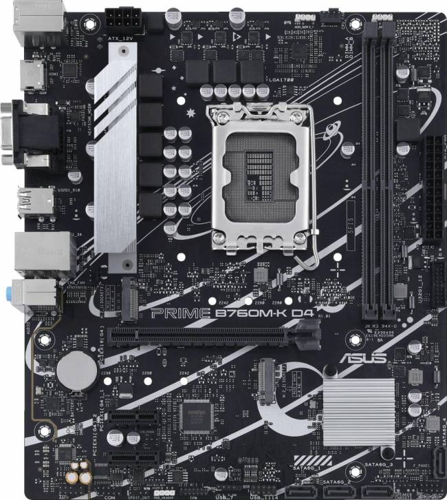 Материнская плата ASUS PRIME B760M-K D4 — для бизнеса и офиса Материнская плата ASUS PRIME B760M-K D4 — для бизнеса и офиса