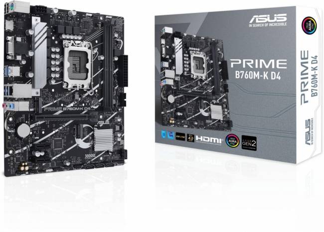 Материнская плата ASUS PRIME B760M-K D4 — для бизнеса и офиса Материнская плата ASUS PRIME B760M-K D4 — для бизнеса и офиса