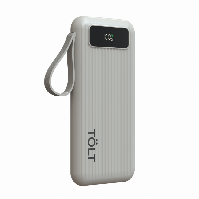 Портативный аккумулятор TOLT Stor SR-LB10D, 10000mAh, 22,5W, fast charging and PD, beige TÖLT SR-LB10D — для бизнеса и офиса Портативный аккумулятор TOLT Stor SR-LB10D, 10000mAh, 22,5W, fast charging and PD, beige TÖLT SR-LB10D — для бизнеса и офиса
