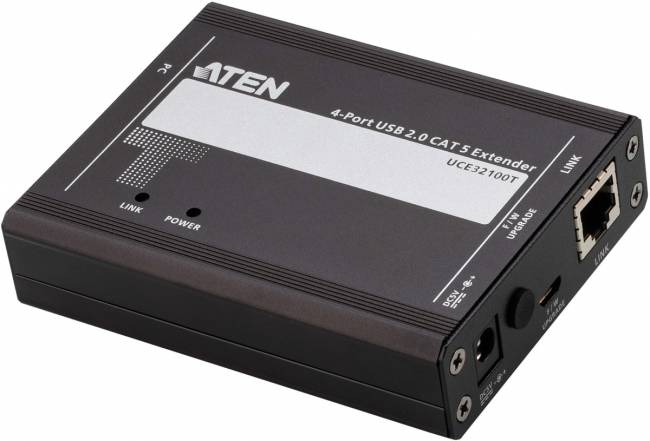 4-х портовый удлинитель, USB 2.0, 100 метр., CAT 5 ATEN UCE32100 — для бизнеса и офиса 4-х портовый удлинитель, USB 2.0, 100 метр., CAT 5 ATEN UCE32100 — для бизнеса и офиса