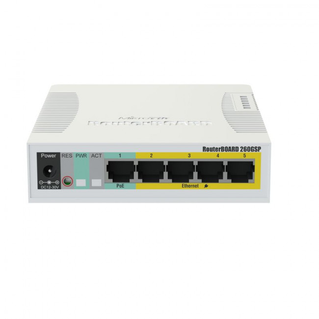 Коммутатор Mikrotik CSS106-1G-4P-1S — для бизнеса и офиса