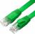 GCR Патч-корд PROF плоский прямой 3.0m, UTP медь кат.6, зеленый, 30 AWG, ethernet high speed 10 Гбит/с, RJ45, T568B, GCR-52842 Greenconnect RJ45(m) - RJ45(m) Cat. 7 U/UTP PVC 3м — для бизнеса и офиса