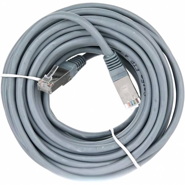 Патчкорд литой Telecom FTP кат.5e 10m VCOM NA102-FTP-C5E-10M — для бизнеса и офиса Патчкорд литой Telecom FTP кат.5e 10m VCOM NA102-FTP-C5E-10M — для бизнеса и офиса