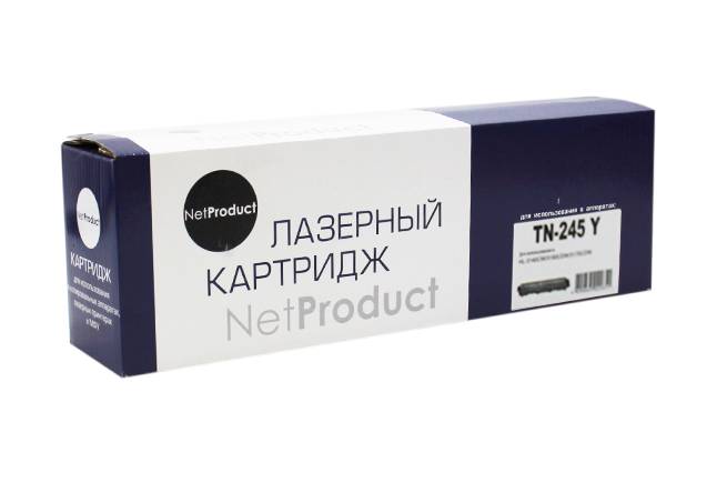 Тонер-картридж NetProduct (N-TN-245Y) для Brother HL-3140CW/3150CDW/3170CDW, Y, 2,2K — для бизнеса и офиса Тонер-картридж NetProduct (N-TN-245Y) для Brother HL-3140CW/3150CDW/3170CDW, Y, 2,2K — для бизнеса и офиса