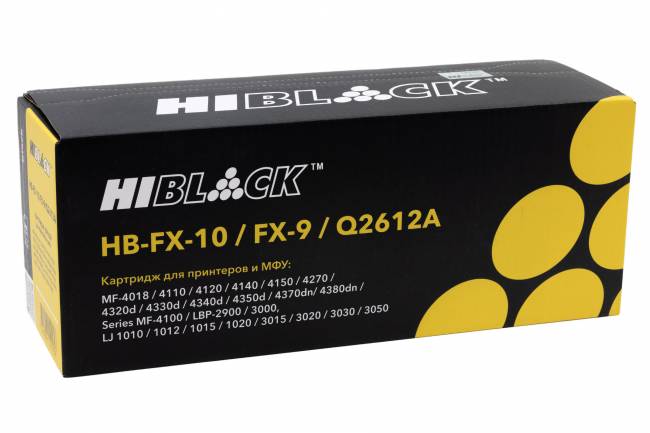 Картридж Hi-Black (HB-FX-10/9/Q2612A) для Canon i-SENSYS MF-4018/4120/4140/4150/4270, 2K — для бизнеса и офиса Картридж Hi-Black (HB-FX-10/9/Q2612A) для Canon i-SENSYS MF-4018/4120/4140/4150/4270, 2K — для бизнеса и офиса