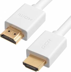 Greenconnect Кабель 1.0m HDMI версия 2.0 HDR 4:2:2, Ultra HD, 4K 60 fps 60Hz/5K*30Hz, 3D, AUDIO, 18.0 Гбит/с, 28/28 AWG, OD7.3mm, тройной экран, белый, GCR-HM761-1.0m Greenconnect HDMI (m) - HDMI (m) 1м