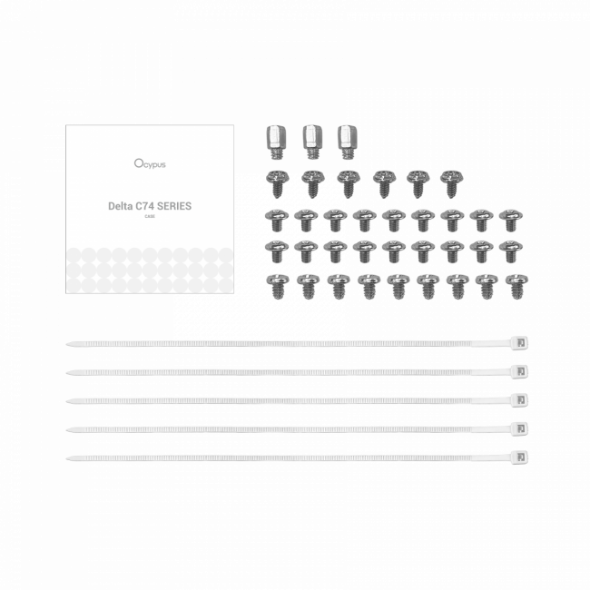 Корпус ПК без блока питания Ocypus Delta-C74-WHD200XX-GL — для бизнеса и офиса Корпус ПК без блока питания Ocypus Delta-C74-WHD200XX-GL — для бизнеса и офиса