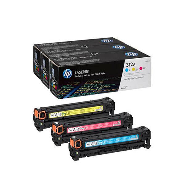 Набор картриджей 312A для HP CLJ Pro MFP M476dn/dw/nw, 2,7К (O) C/M/Y, CF440AM — для бизнеса и офиса Набор картриджей 312A для HP CLJ Pro MFP M476dn/dw/nw, 2,7К (O) C/M/Y, CF440AM — для бизнеса и офиса