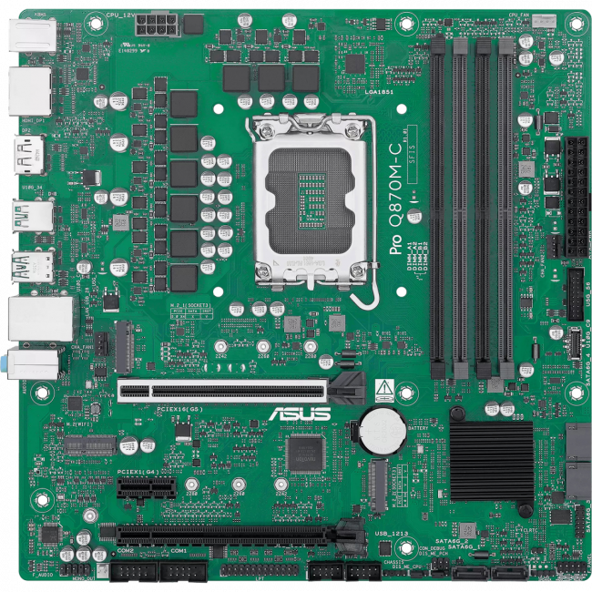 Материнская плата ASUS PRO Q870M-C-CSM (90MB1KEP-M0EAYC) — для бизнеса и офиса