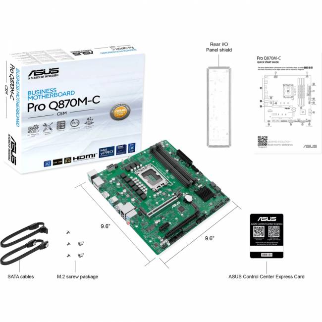 Материнская плата ASUS PRO Q870M-C-CSM (90MB1KEP-M0EAYC) — для бизнеса и офиса