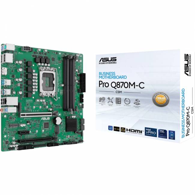 Материнская плата ASUS PRO Q870M-C-CSM (90MB1KEP-M0EAYC) — для бизнеса и офиса