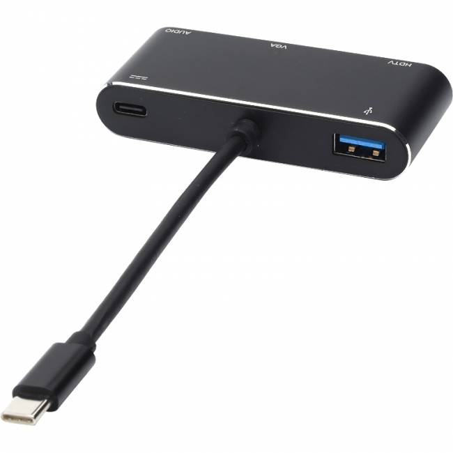 Переходник 0.1 m Type-C(m) => HDMI+VGA+USB Переходник Atcom Type-C M/HDMI+VGA+USB (AT2810) — для бизнеса и офиса Переходник 0.1 m Type-C(m) => HDMI+VGA+USB Переходник Atcom Type-C M/HDMI+VGA+USB (AT2810) — для бизнеса и офиса