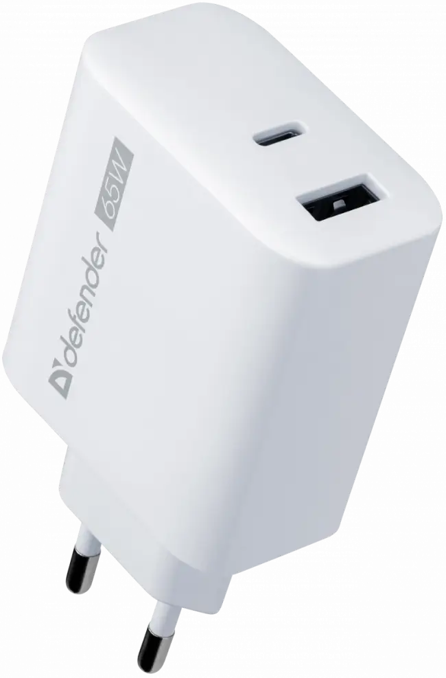 Defender Сетевое ЗУ UPA-165 USB A+C, 65W Defender 83582 — для бизнеса и офиса Defender Сетевое ЗУ UPA-165 USB A+C, 65W Defender 83582 — для бизнеса и офиса