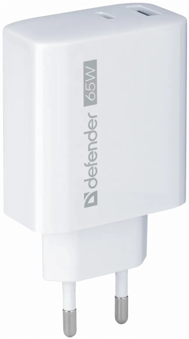Defender Сетевое ЗУ UPA-165 USB A+C, 65W Defender 83582 — для бизнеса и офиса Defender Сетевое ЗУ UPA-165 USB A+C, 65W Defender 83582 — для бизнеса и офиса