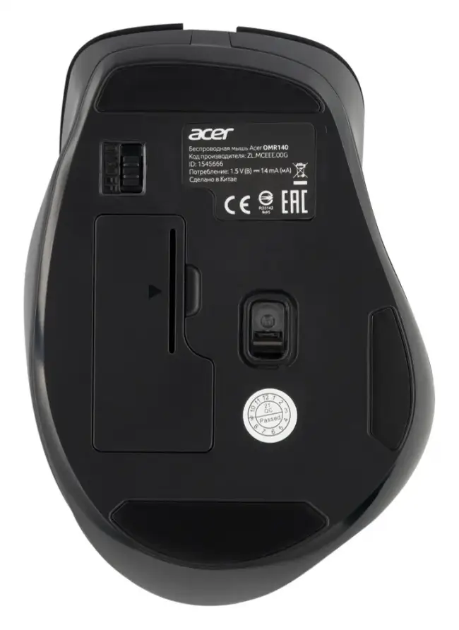Мышь компьютерная Acer OMR140 — для бизнеса и офиса