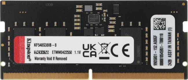 Модули памяти для ноутбука Kingston KF548S38IB-8 — для бизнеса и офиса Модули памяти для ноутбука Kingston KF548S38IB-8 — для бизнеса и офиса