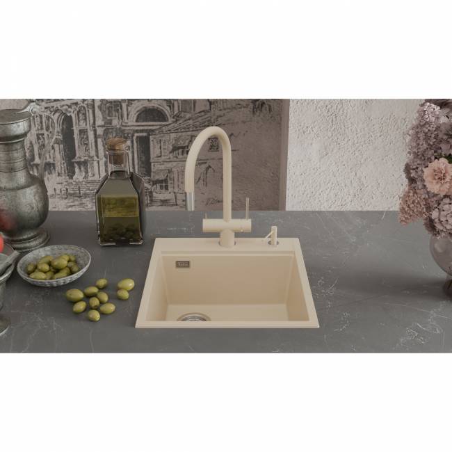 Кухонная мойка RIVELATO Rivelato TR-505-L beige scuro — для бизнеса и офиса Кухонная мойка RIVELATO Rivelato TR-505-L beige scuro — для бизнеса и офиса
