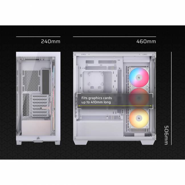 Корпус без блока питания Corsair CC-9011323-WW — для бизнеса и офиса Корпус без блока питания Corsair CC-9011323-WW — для бизнеса и офиса