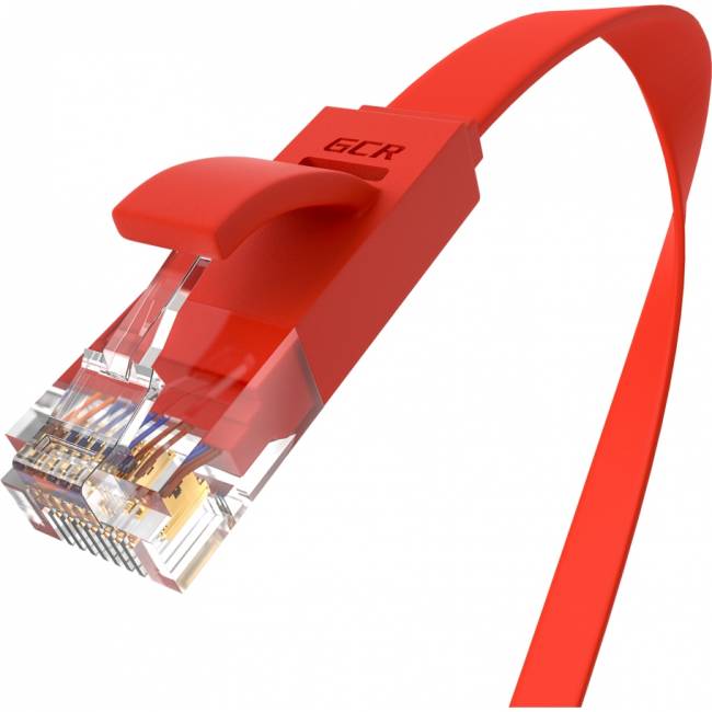GCR Патч-корд PROF плоский прямой 1.0m, UTP медь кат.6, красный, 30 AWG, ethernet high speed 10 Гбит/с, RJ45, T568B, GCR-53083 Greenconnect GCR-53083 — для бизнеса и офиса GCR Патч-корд PROF плоский прямой 1.0m, UTP медь кат.6, красный, 30 AWG, ethernet high speed 10 Гбит/с, RJ45, T568B, GCR-53083 Greenconnect GCR-53083 — для бизнеса и офиса