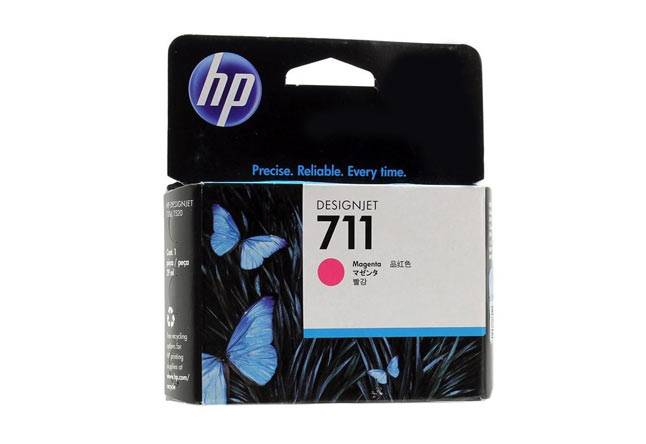 Картридж 711 для HP DJ T120/T520, 29мл (O) пурпурный CZ131A — для бизнеса и офиса Картридж 711 для HP DJ T120/T520, 29мл (O) пурпурный CZ131A — для бизнеса и офиса