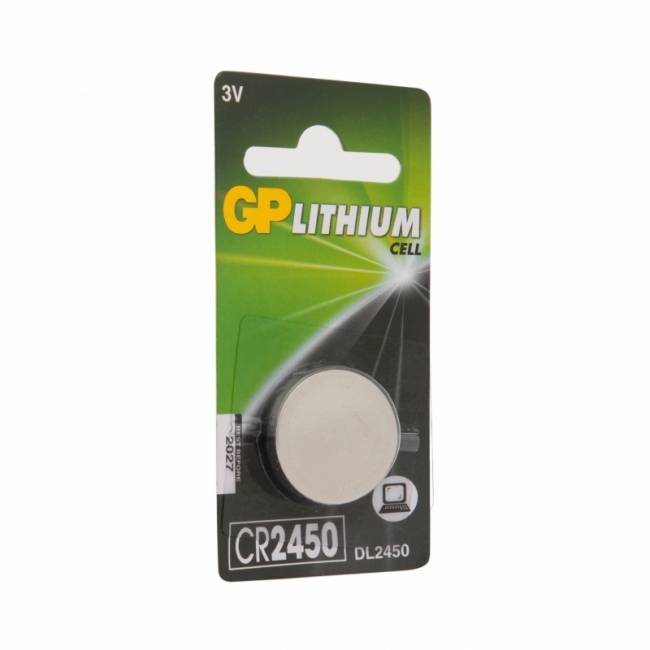 Литиевая дисковая батарейка GP Lithium CR2450 - 1 шт. в блистере GP Lithium CR2450 (4891199063916) — для бизнеса и офиса Литиевая дисковая батарейка GP Lithium CR2450 - 1 шт. в блистере GP Lithium CR2450 (4891199063916) — для бизнеса и офиса