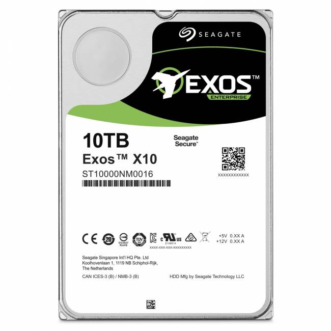 Жесткий диск Seagate Exos X10 ST10000NM0016 — для бизнеса и офиса Жесткий диск Seagate Exos X10 ST10000NM0016 — для бизнеса и офиса