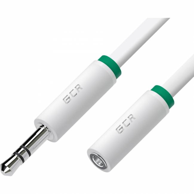 GCR Удлинитель аудио 15.0m jack 3,5mm/jack 3,5mm белый, зеленая окантовка, ультрагибкий, M/F, Premium, экран, стерео, GCR-53991 Greenconnect GCR-53991, 15 м — для бизнеса и офиса GCR Удлинитель аудио 15.0m jack 3,5mm/jack 3,5mm белый, зеленая окантовка, ультрагибкий, M/F, Premium, экран, стерео, GCR-53991 Greenconnect GCR-53991, 15 м — для бизнеса и офиса
