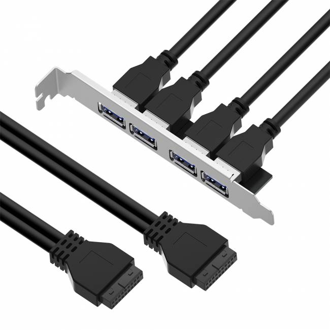 GCR Планка в корпус USB 3.0, 2 порта 20 pin на 4 внешних порта, 0.58m, черный, GCR-55564 Greenconnect GCR-55564 — для бизнеса и офиса GCR Планка в корпус USB 3.0, 2 порта 20 pin на 4 внешних порта, 0.58m, черный, GCR-55564 Greenconnect GCR-55564 — для бизнеса и офиса
